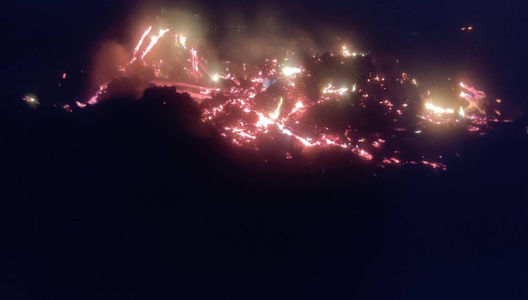 Pazaryeri’nde Çiftlik Arazisinde Çıkan Yangın Hızla Söndürüldü