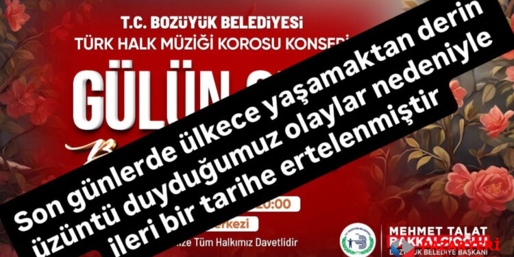 “Gülün Sesi, Bülbülün Türküsü” Konseri Ertelendi